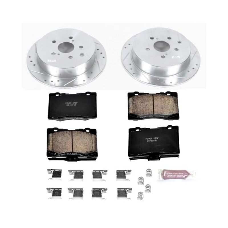 Power Stop 10-15 Lexus RX350 Rear Z23 Evolution Sport Brake Kit