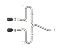 Cargar imagen en el visor de la galería, aFe Takeda 2-1/2in 304 SS Axle-Back Exhaust w/Black Tips 17-20 Honda Civic Sport L4-1.5L (t)