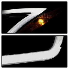 Cargar imagen en el visor de la galería, xTune 13-15 Nissan Sentra DRL LED Light Bar Proj Halogen Headlights - Blk Smoke (PRO-JH-NS13-LB-BSM)