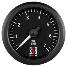 Carica l&#39;immagine nel visualizzatore di Gallery, Autometer Stack Instruments 52mm 0-7 BAR M10 (M) Mechanical Oil Pressure Gauge - Black