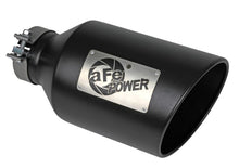 Carica l&#39;immagine nel visualizzatore di Gallery, aFe Power MACH Force-Xp 409 Stainless Steel Clamp-on Exhaust Tip Black