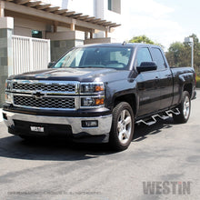 गैलरी व्यूवर में इमेज लोड करें, Westin 14-18 Chevrolet Silverado 1500 DC 6.5ft Bed HDX Stainless Drop W2W Nerf Step Bars - Tex. Blk