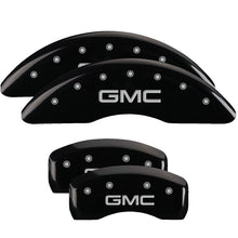 Load image into Gallery viewer, MGP 4 Caliper Covers Engraved Front &amp; Rear MOPAR Black finish silver ch