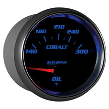 Laden Sie das Bild in den Galerie-Viewer, Autometer Cobalt 66.7mm 140-300 Degree F Electric Oil Temperature Gauge