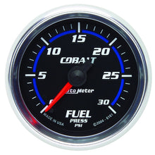 Laden Sie das Bild in den Galerie-Viewer, Autometer Cobalt 52mm 0-30 PSI Full Sweep Electronic Fuel Pressure Gauge