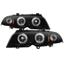 Load image into Gallery viewer, Spyder 99-01 BMW E46 3 Series 4DR Projector Headlights 1PC LED Halo (PRO-YD-BMWE46-4D-HL-AM-BSM)