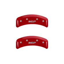 Carica l&#39;immagine nel visualizzatore di Gallery, MGP 4 Caliper Covers Engraved Front &amp; Rear MGP Red finish silver ch