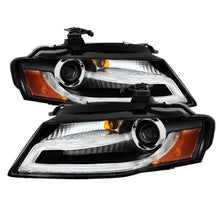 Cargar imagen en el visor de la galería, Spyder Audi A4 09-12 Projector Headlights Xenon/HID Model Only - DRL LED Blk PRO-YD-AA408-HID-DRL-BK