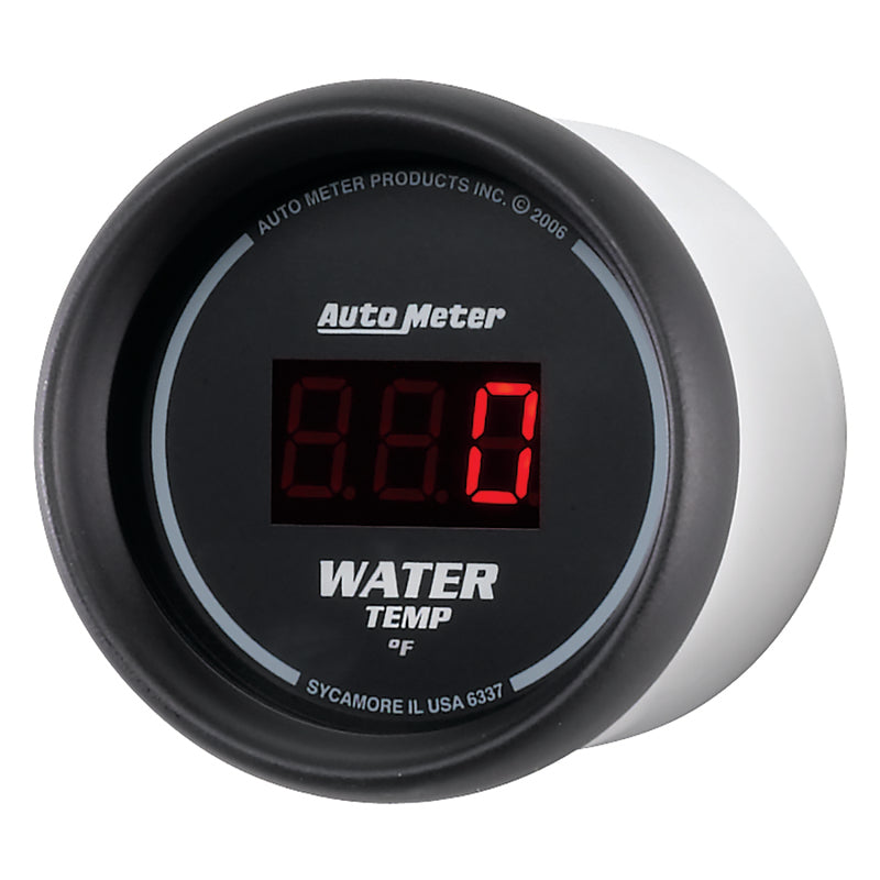 Autometer Black 0-300 F Digital Water Temp Gauge