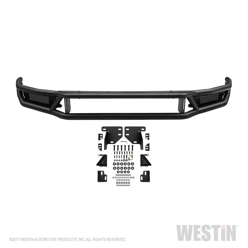 Westin 2016-2018 Chevy Silverado 1500 Outlaw Front Bumper - Textured Black