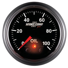 Laden Sie das Bild in den Galerie-Viewer, Autometer Sport-Comp II 52.4mm 0-100 PSI Oil Pressure Peak &amp; Warn w/ Electronic Control Gauge