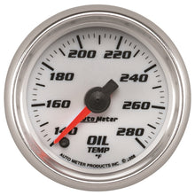 Charger l&#39;image dans la galerie, Autometer Pro-Cycle Gauge Oil Temp 2 1/16in 140-280f Digital Stepper Motor White