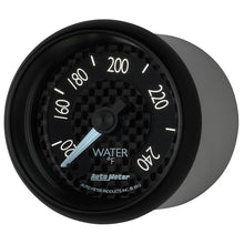 Laden Sie das Bild in den Galerie-Viewer, Autometer GT Series 52mm Mechanical 120-240 Deg F Water Temperature Gauge