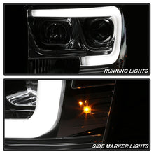 Load image into Gallery viewer, Spyder Dodge Ram 1500 06-08 V2 Projector Headlights - Light Bar DRL - Chrome (PRO-YD-DR06V2-LB-C)