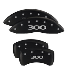 Carica l&#39;immagine nel visualizzatore di Gallery, MGP 4 Caliper Covers Engraved Front &amp; Rear 300 Black finish silver ch