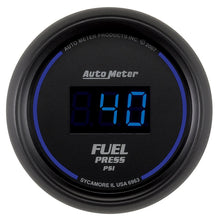 Carica l&#39;immagine nel visualizzatore di Gallery, Autometer 52.4mm 1-100 PSI Black Digital Fuel Pressure Gauge