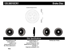 Cargar imagen en el visor de la galería, Centric 12-19 Jeep Grand Cherokee Premium Front CryoStop Brake Rotor