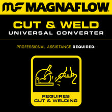 गैलरी व्यूवर में इमेज लोड करें, MagnaFlow Conv Univ 2.25in Inlet/Outlet Center/Center Round 3in Body L x 5in W x 8.75in Overall L