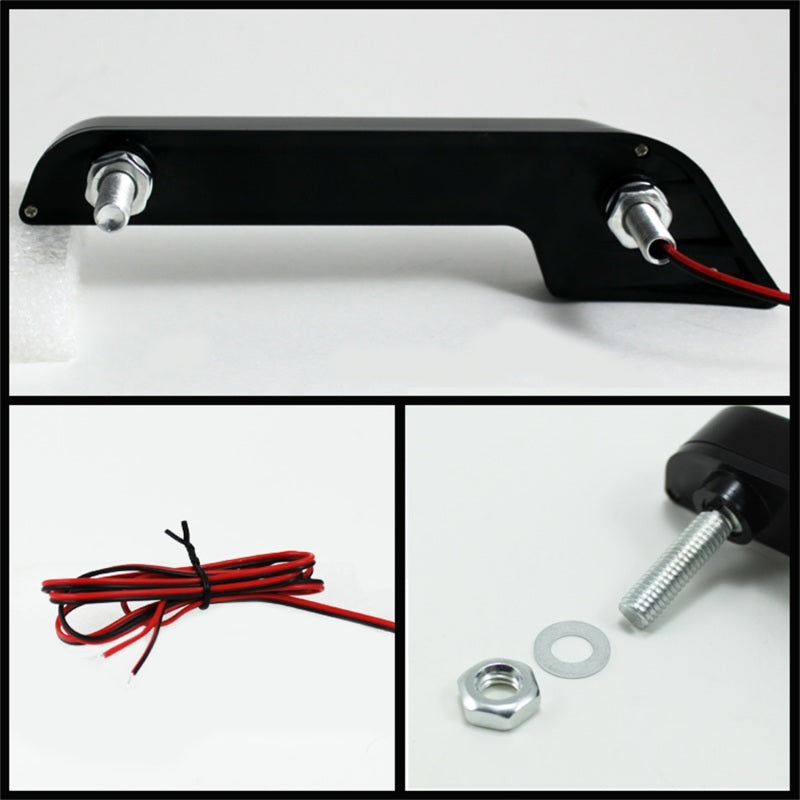 Xtune Drl L-Shape Mb Style 0.5W LED Lights Black CBL-DRL-LBENZ-BK