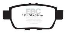 गैलरी व्यूवर में इमेज लोड करें, EBC 05-14 Honda Ridgeline 3.5 Greenstuff Rear Brake Pads