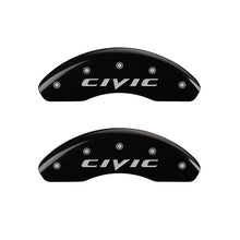 गैलरी व्यूवर में इमेज लोड करें, MGP 4 Caliper Covers Engraved Front &amp; Rear Mgp Yellow Finish Black Char 2017 Honda Civic