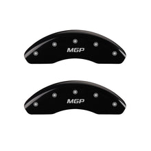 गैलरी व्यूवर में इमेज लोड करें, MGP 4 Caliper Covers Engraved Front &amp; Rear MGP Black finish silver ch