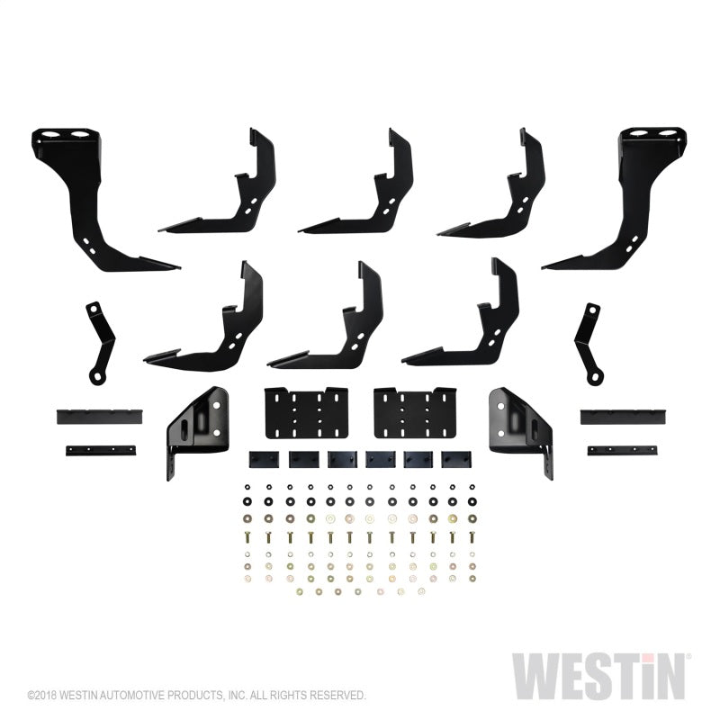 Westin 2019 Chevrolet Silverado/Sierra 1500 Crew Cab (5.5ft) R5 Modular Nerf Step Bars - Black