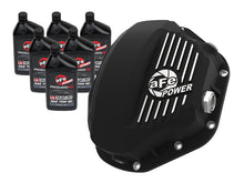 Charger l&#39;image dans la galerie, aFe Power Cover Diff Rear Machined w/ 75W-90 Gear Oil Ford Diesel Trucks 86-11 V8-6.4/6.7L (td)