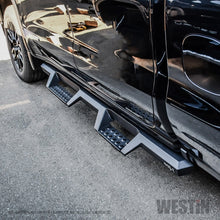 गैलरी व्यूवर में इमेज लोड करें, Westin 19-20 Chevrolet Silverado / GMC Sierra 1500 Double Cab HDX Drop Nerf Step Bars - Textured Blk