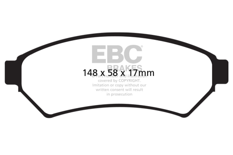 EBC 04-05 Buick Terraza 3.5 FWD Extra Duty Front Brake Pads