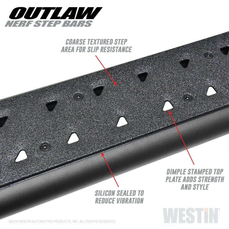 Westin 15-19 Chevrolet/GMC Colorado/Canyon Crew Cab Outlaw Nerf Step Bars