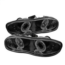 Load image into Gallery viewer, Spyder Chevy Camaro 98-02 Projector Headlights LED Halo LED Blk Smke - Low H1 PRO-YD-CCAM98-HL-BSM