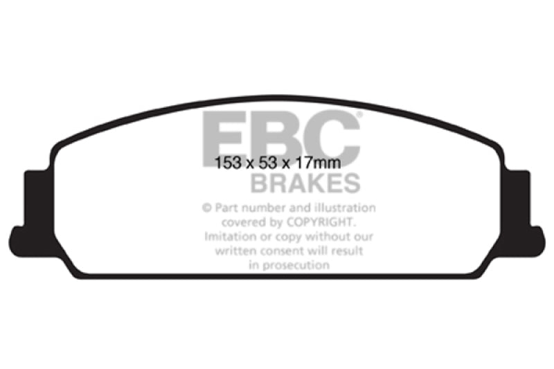 EBC 08-10 Pontiac G8 3.6 Ultimax2 Front Brake Pads