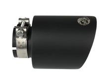 Laden Sie das Bild in den Galerie-Viewer, aFe Takeda 304 SS Clamp-On Exhaust Tip 2.5in. Inlet / 4.5in. Outlet / 7in. L - Black