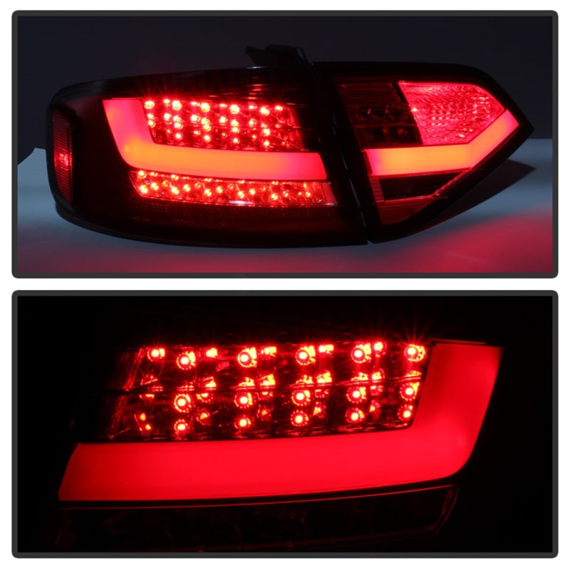 Spyder Audi A4 09-12 4Dr LED Tail Lights LED Model Only - Red Clear ALT-YD-AA409-L-LED-RC