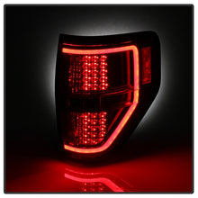 Cargar imagen en el visor de la galería, xTune 09-14 Ford F-150 Light Bar LED Tail Lights - Red Clear (ALT-JH-FF15009-LBLED-RC)