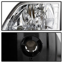 Load image into Gallery viewer, Xtune Ford F150 97-03 Crystal Headlights w/ Clear LED Corners Chrome HD-ON-FF15097-LED-SET-C