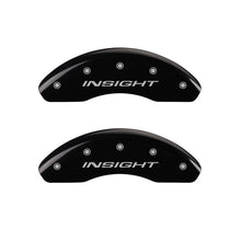 Charger l&#39;image dans la galerie, MGP Front set 2 Caliper Covers Engraved Front Insight Black finish silver ch