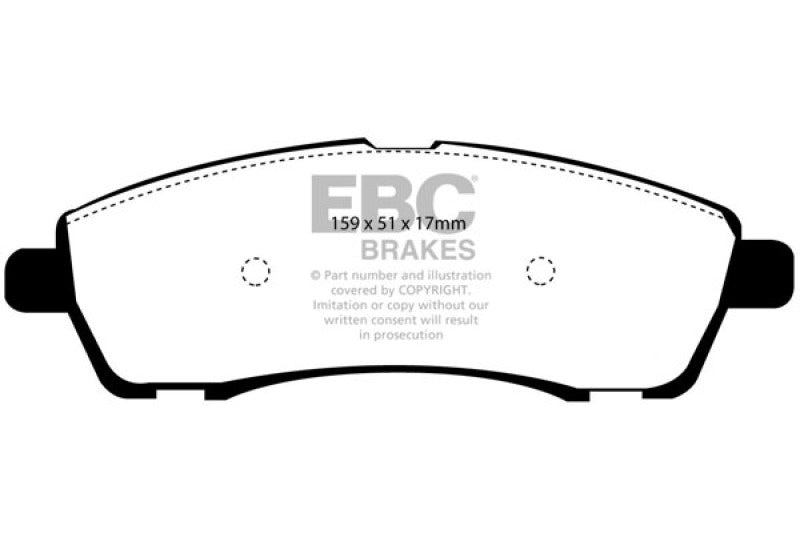 EBC 00-02 Ford Excursion 5.4 2WD Yellowstuff Rear Brake Pads