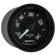 Laden Sie das Bild in den Galerie-Viewer, Autometer GT Series 52mm Mechanical 120-240 Deg F Water Temperature Gauge