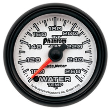 Charger l&#39;image dans la galerie, Autometer Phantom II 52mm Full Sweep Electronic 100-260 Deg F Water Temperature Gauge