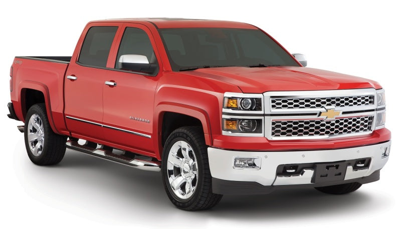 Bushwacker 15-18 Chevy Silverado 2500 HD Fleetside OE Style Flares - 4 pc - Silver Ice