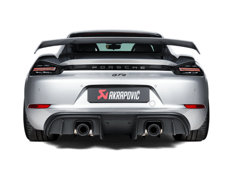 Akrapovic 2020+ Porsche Cayman GT4/Spyder (718) Slip-On Race Line (Titanium) (Req Tips)