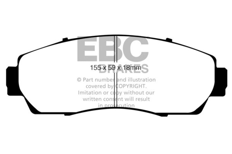 EBC 07-11 Honda CR-V 2.4 Redstuff Front Brake Pads