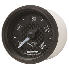 Cargar imagen en el visor de la galería, Autometer GT Series 52mm Full Sweep Electronic 100-260 Deg F Water Temperature Gauge