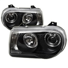 Load image into Gallery viewer, Spyder Chrysler 300C 05-10 Projector Headlights LED Halo LED Blk (Not Included) PRO-YD-C300C-HL-BK