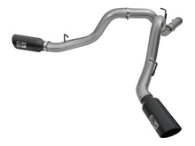 Charger l&#39;image dans la galerie, aFe LARGE Bore HD 4in Dual DPF-Back SS Exhaust w/Black Tip 16-17 GM Diesel Truck V8-6.6L (td) LML