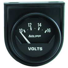 गैलरी व्यूवर में इमेज लोड करें, Autometer AutoGage 2in Voltmeter 10-16V Auto Gauge - Black