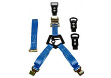 Cargar imagen en el visor de la galería, N-Fab Bed Mounted Rapid Tire Strap Universal - Gloss Black - Blue Strap