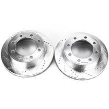 Cargar imagen en el visor de la galería, Power Stop 00-05 Ford Excursion Front Evolution Drilled &amp; Slotted Rotors - Pair